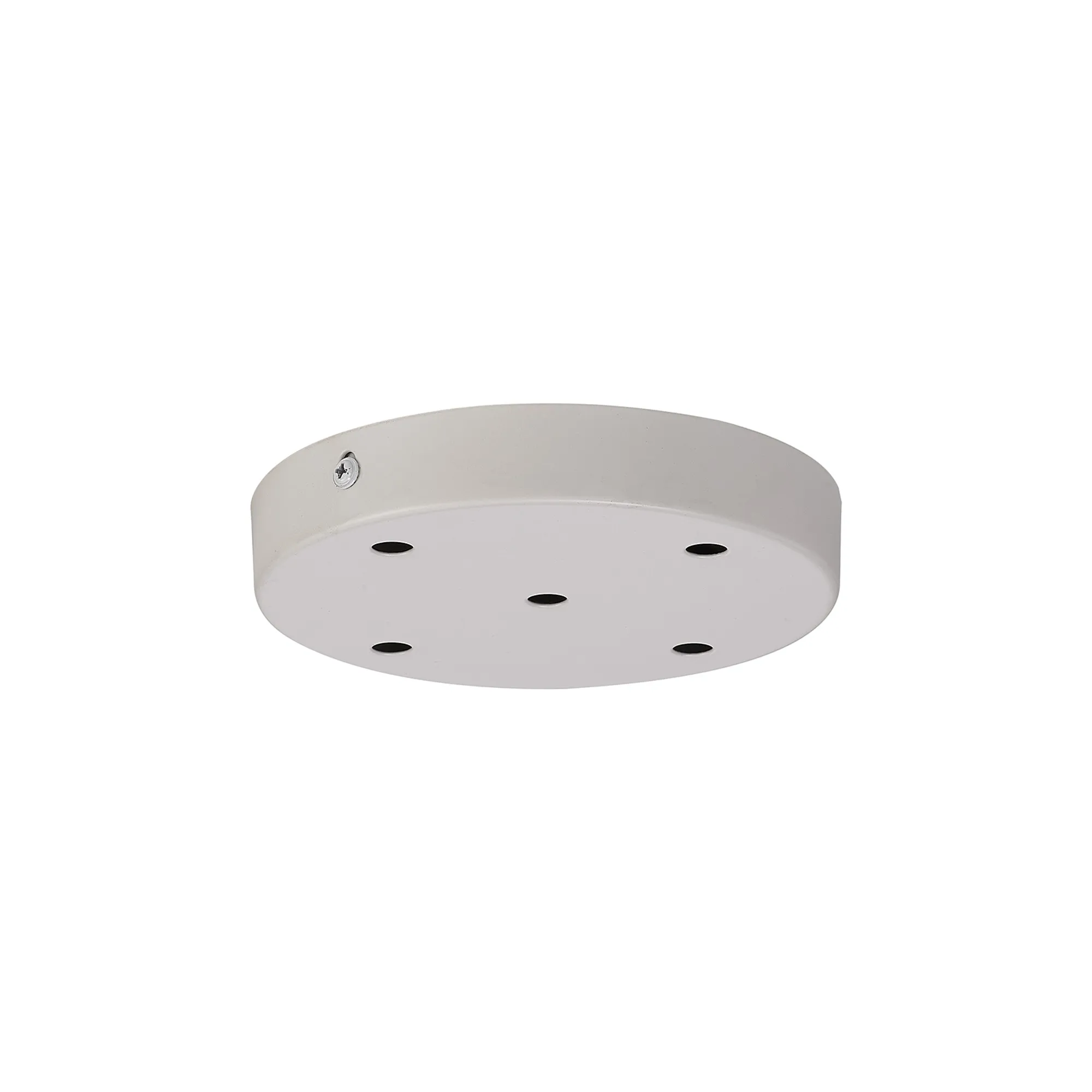 D0828WH  Hayes 5 Hole 15cm Round Ceiling Plate White